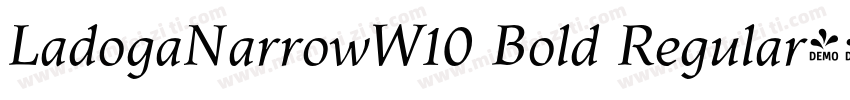 LadogaNarrowW10 Bold Regular字体转换
